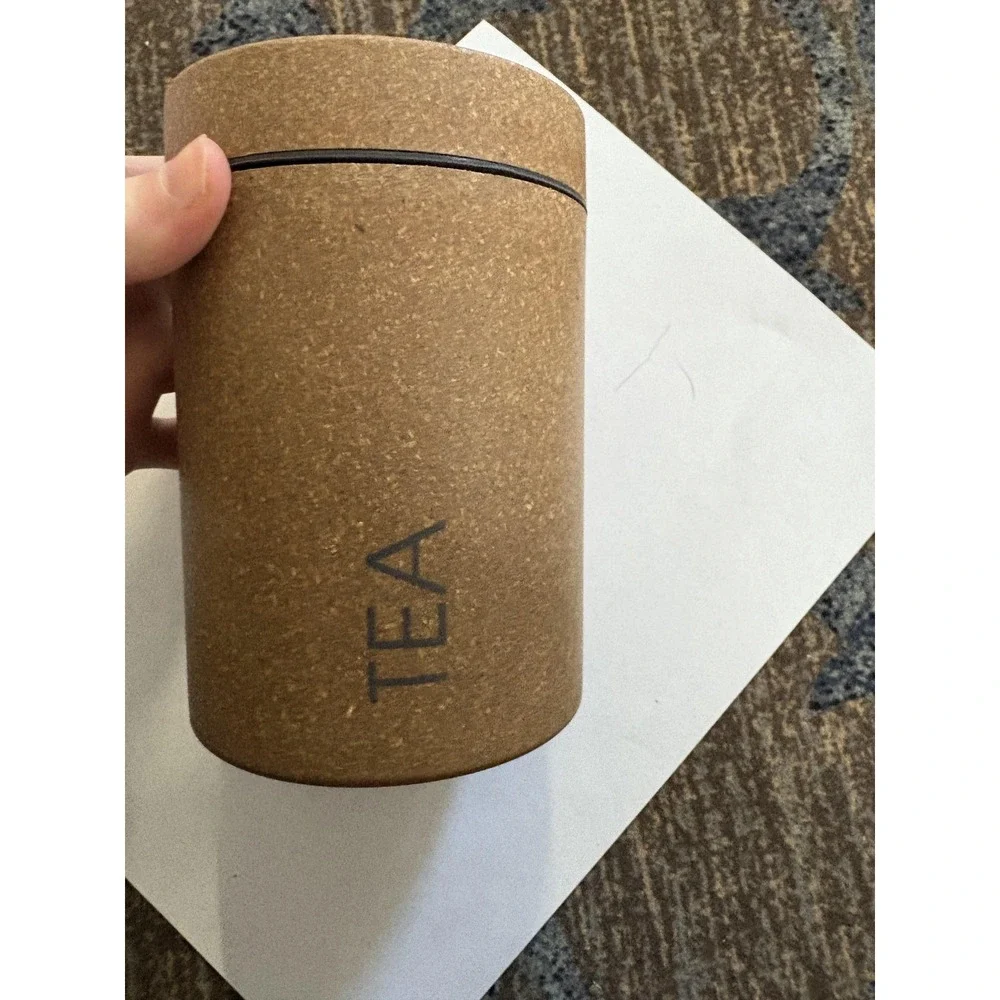Loopy‎ Products Loki Tea Canister Bamboo Storage Tin Brown Eco Friendly